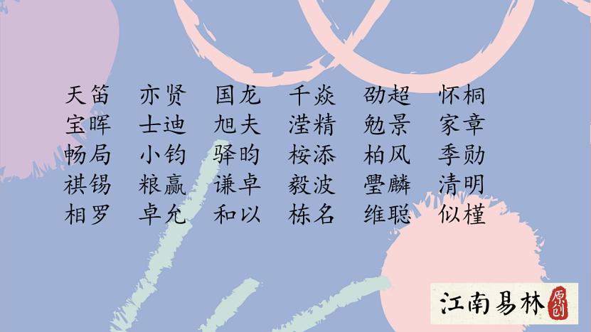 彰男孩的学识修养—《楚辞》中的男孩子名字